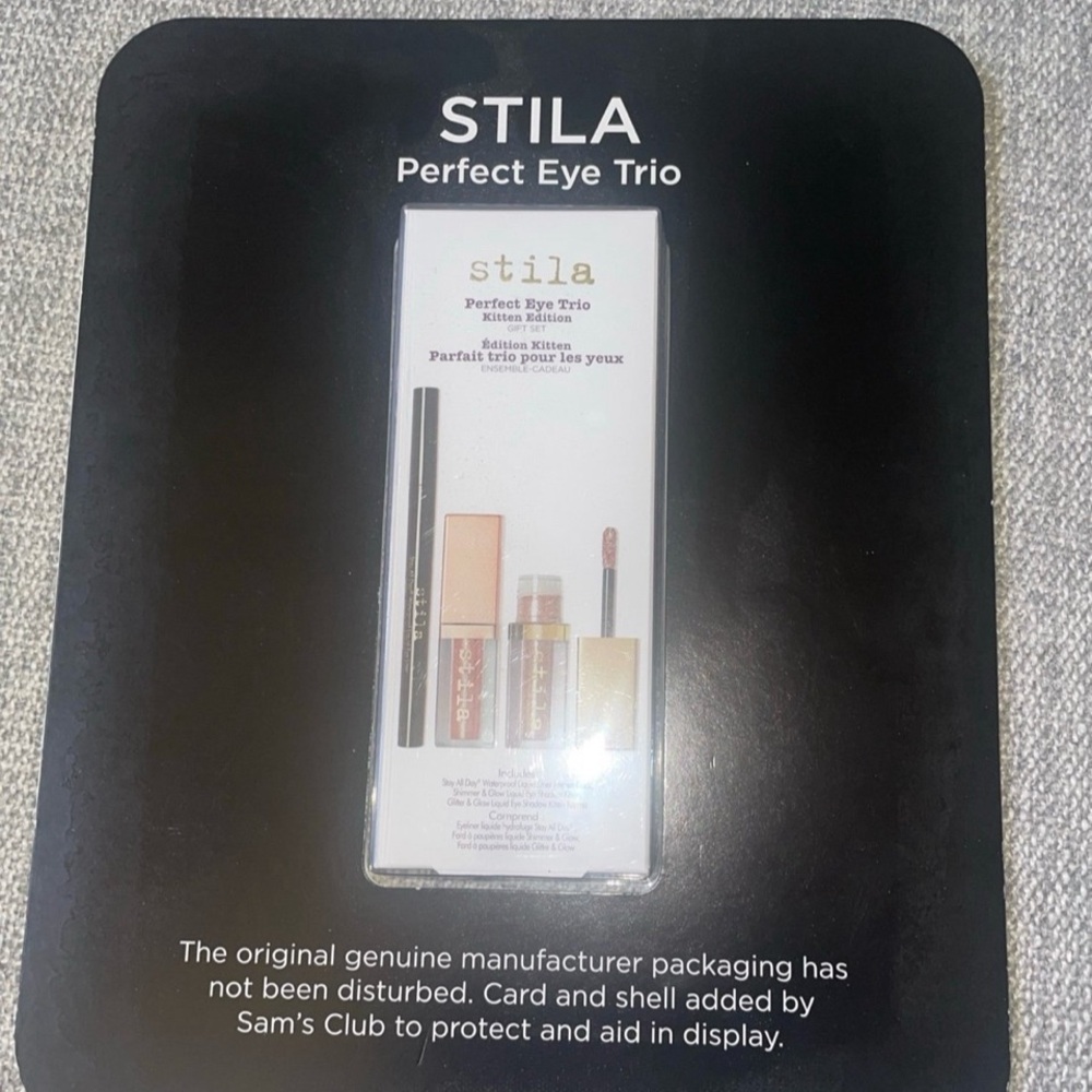 Brand New Carded Stila perfect eye trio kitten    Edition Gift set